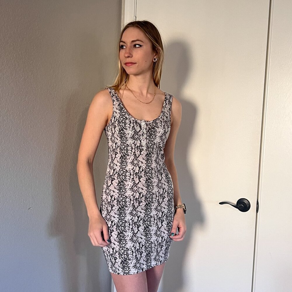 Snake print dress